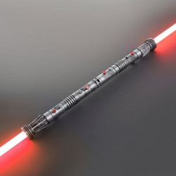 darth maul double-bladed lightsaber - special edition weathered