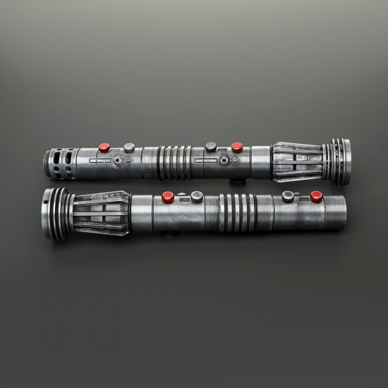 darth maul double-bladed lightsaber - special edition weathered