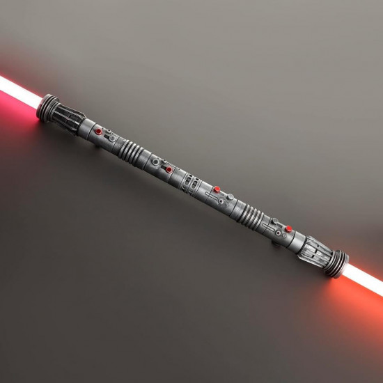 darth maul double-bladed lightsaber - special edition weathered