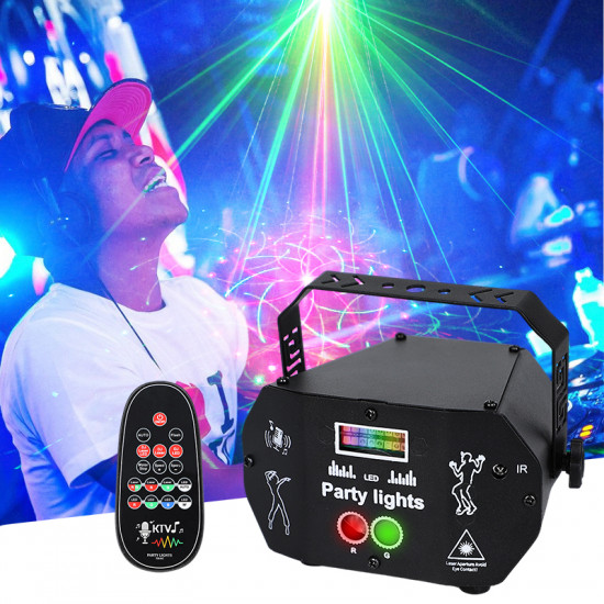 USB Mini Music Voice Control Laser Projector for Home Wedding Or Bar