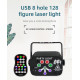 Rechargeable 240 Pattern and Purple Lamp Ball  Laser Projector