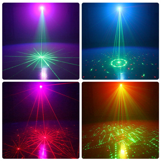 Rechargeable 240 Pattern and Purple Lamp Ball  Laser Projector