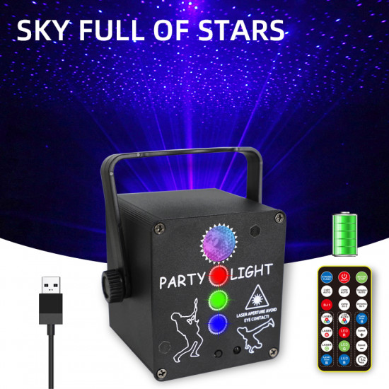 Voice Control Starry Mix Blink Laser Projector