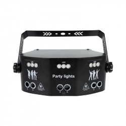 15 Eyes LED Strobe Laser Lights  Projector Music for Parties 
