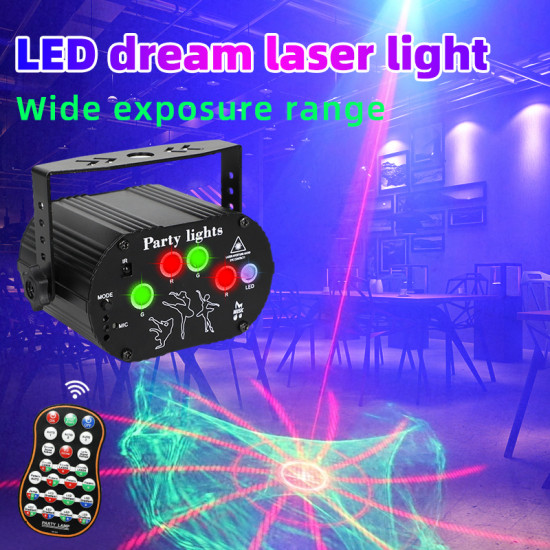 USB ReChargeable Led Green Strobe LED Laser Projector