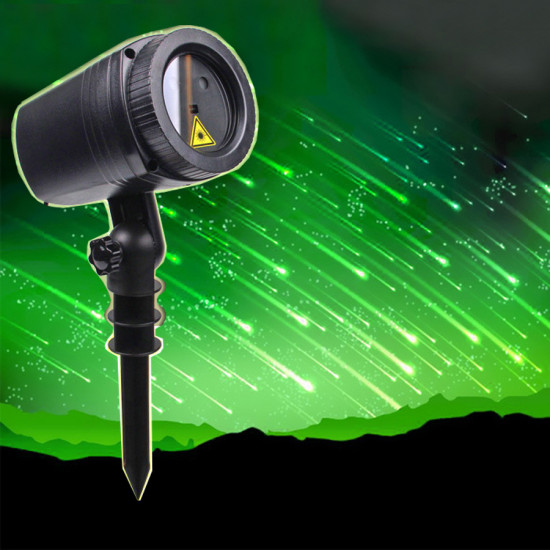 Waterproof meteor shower laser light