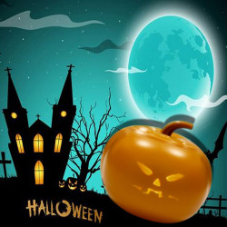 Singing and talking jack-o-lantern for Halloween